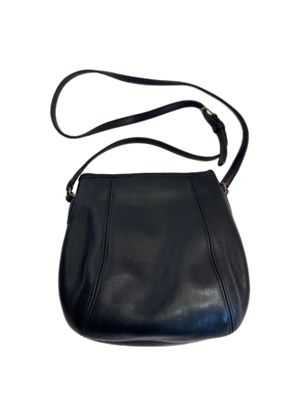 RARE Vintage COACH Small Snap Frame Pouch Bag Crossbody Black Leather L6D 9990